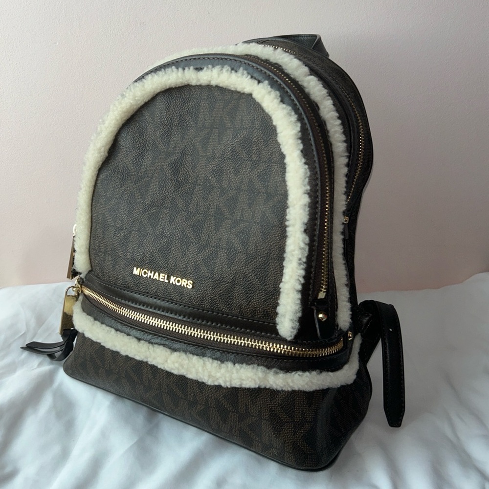Michael Kors Rhea Sherpa backpack